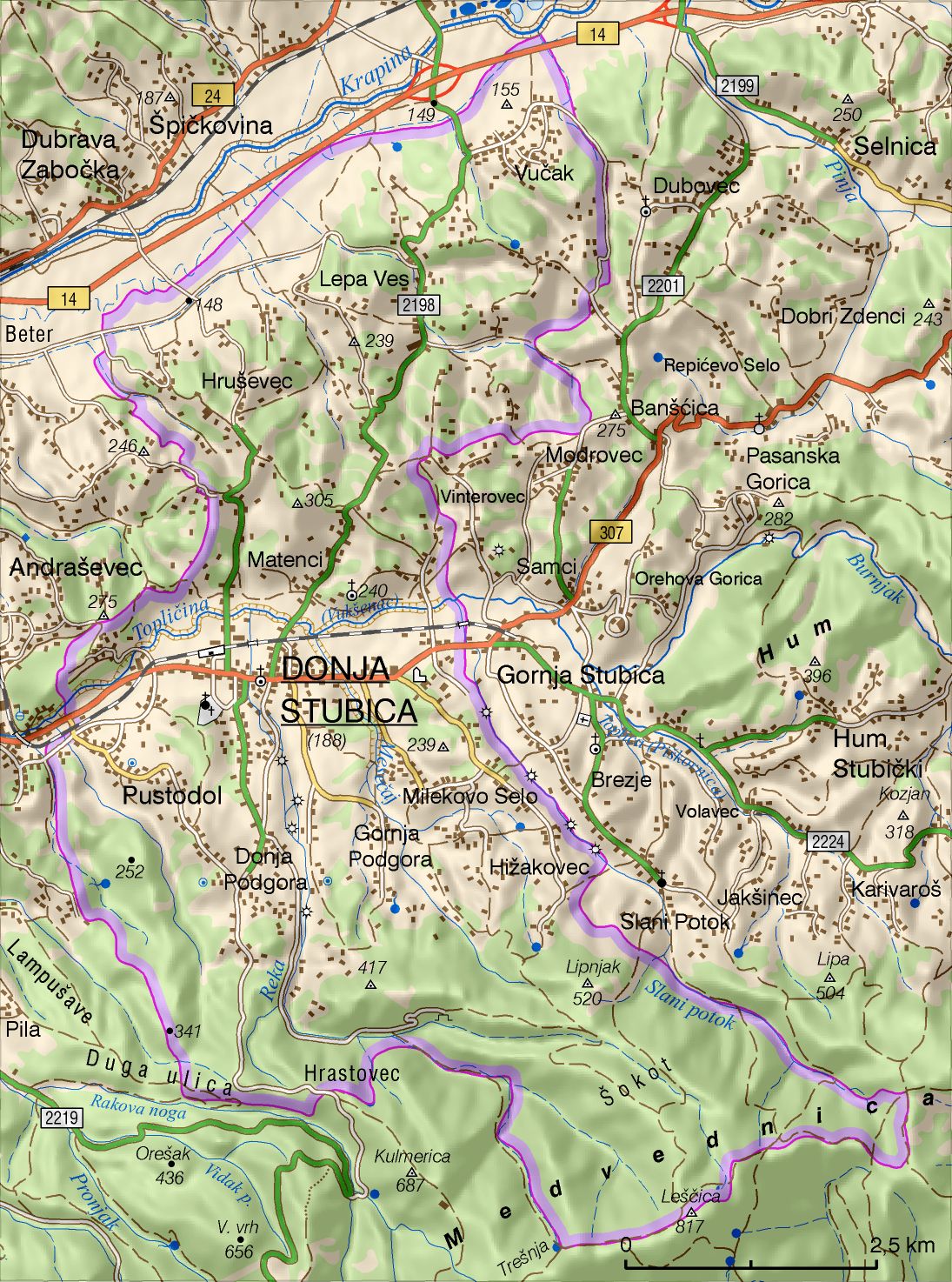 Donja Stubica (područje Grada)